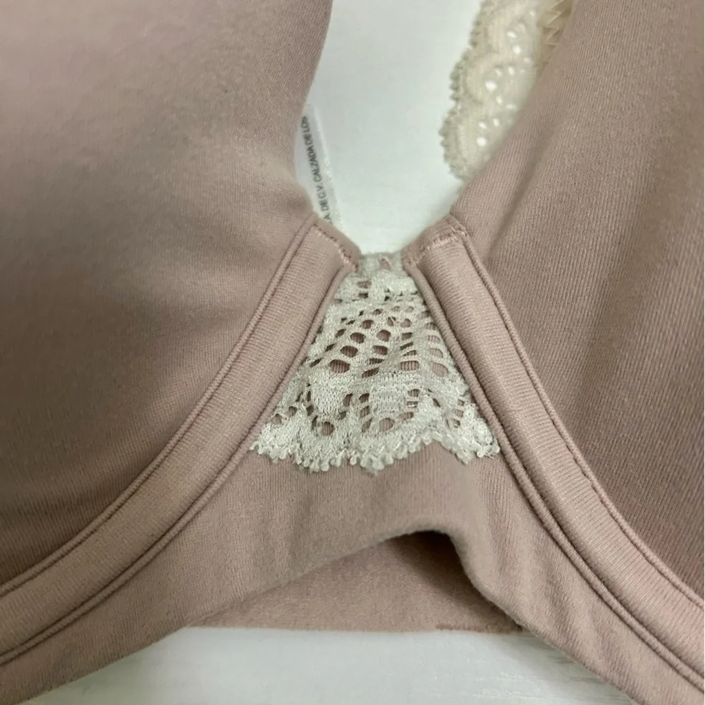 SOMA Embraceable FC Geo Lace Racerback Blush Pink & Cream Bra Size 34DD - Picture 5 of 12